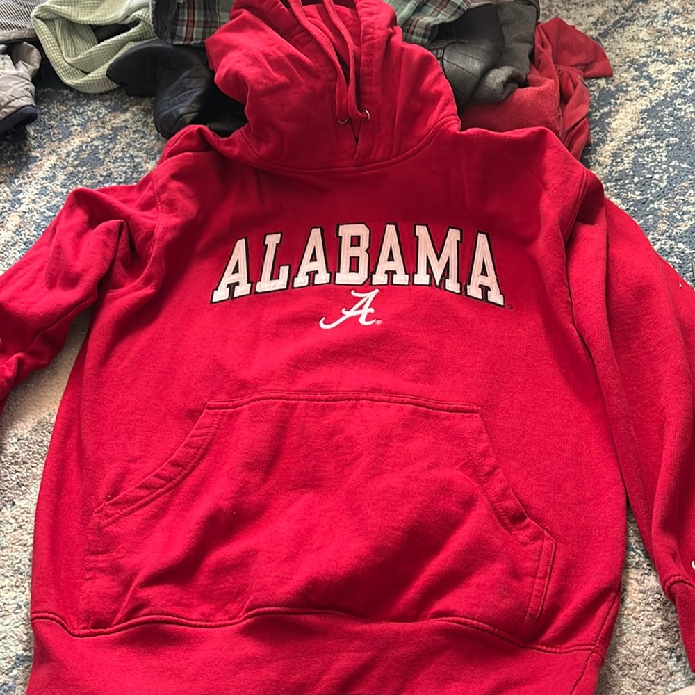 Size large red university of Alabama sweatshirt